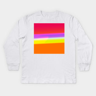 orange red pink abstract texture Kids Long Sleeve T-Shirt